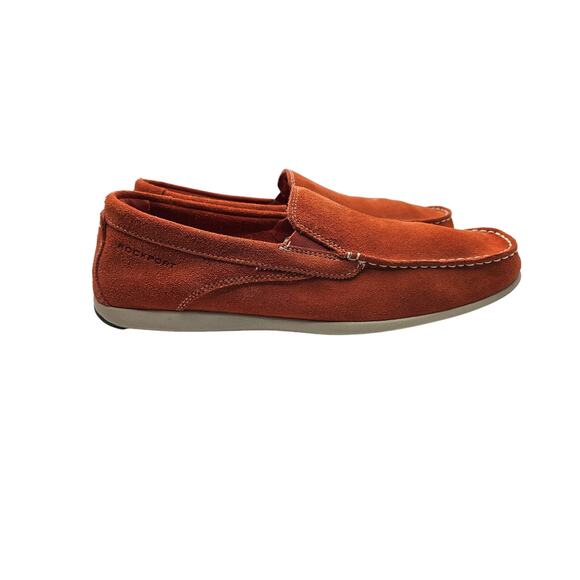 Rockport x AdiPrene by Adidas Men's Orange Loafers Size 11‎ - Picture 1 of 8